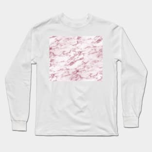 Contento rosa pink marble Long Sleeve T-Shirt